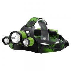 BORUiT B21 6000LM (L2+2*R2) LED Rechargeable Headlamp Camping Fishing Hunting Head Light Torch