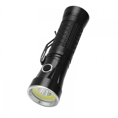 New T6 COB Red Light Magnet Mini Torch LED Flash light Rotating Pocket Flashlight work light